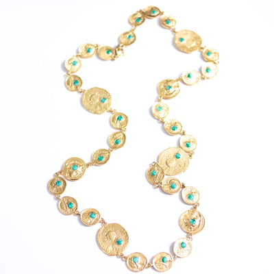 Vintage Pauline Rader Vintage Coin Statement Necklace by Pauline Rader - Vintage Meet Modern Vintage Jewelry - Chicago, Illinois - #oldhollywoodglamour #vintagemeetmodern #designervintage #jewelrybox #antiquejewelry #vintagejewelry