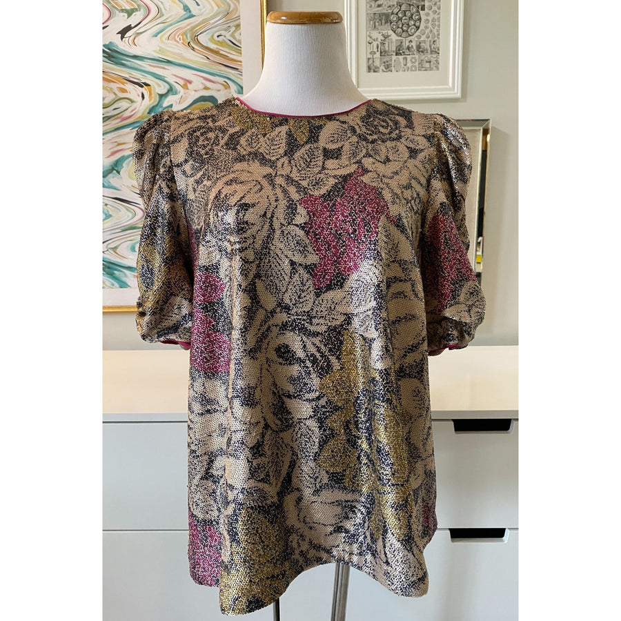 Anthropologie Marie Sequined Blouse by Anthropologie - Vintage Meet Modern Vintage Jewelry - Chicago, Illinois - #oldhollywoodglamour #vintagemeetmodern #designervintage #jewelrybox #antiquejewelry #vintagejewelry