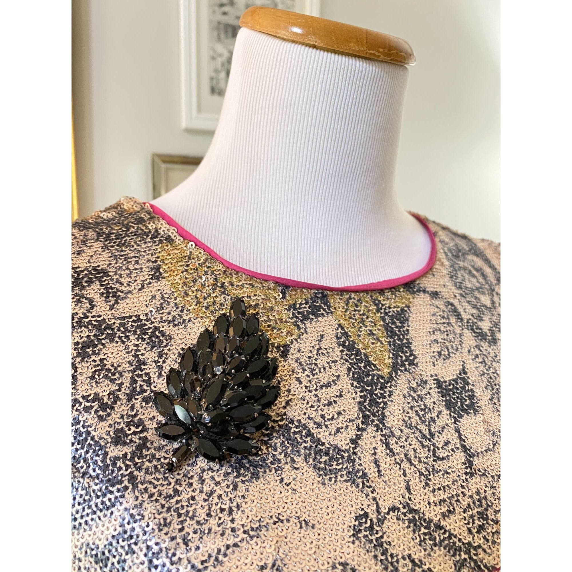 Anthropologie Marie Sequined Blouse by Anthropologie - Vintage Meet Modern Vintage Jewelry - Chicago, Illinois - #oldhollywoodglamour #vintagemeetmodern #designervintage #jewelrybox #antiquejewelry #vintagejewelry