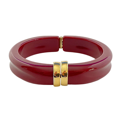 Vintage Avon Burnt Red and Gold Hinged Bracelet by Avon - Vintage Meet Modern Vintage Jewelry - Chicago, Illinois - #oldhollywoodglamour #vintagemeetmodern #designervintage #jewelrybox #antiquejewelry #vintagejewelry