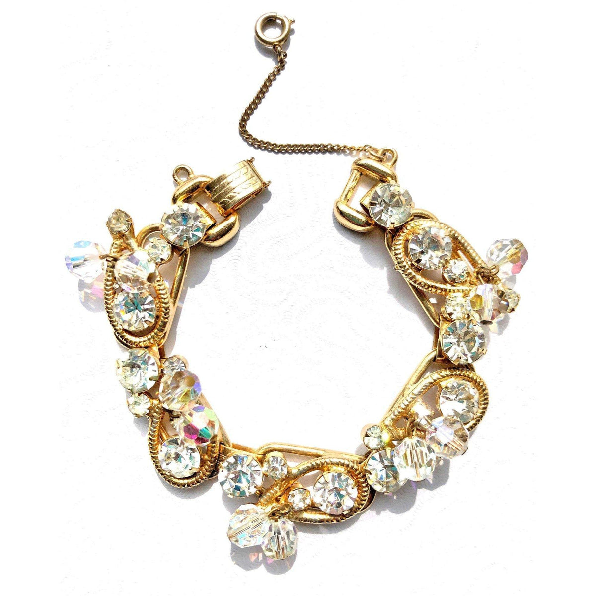 Vintage Juliana Diamante and Aurora Borealis Bracelet