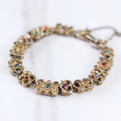 Vintage Victorian Revival Slide Bracelet by Unsigned Beauty - Vintage Meet Modern Vintage Jewelry - Chicago, Illinois - #oldhollywoodglamour #vintagemeetmodern #designervintage #jewelrybox #antiquejewelry #vintagejewelry