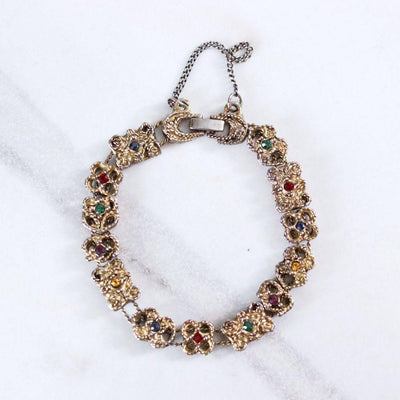 Vintage Victorian Revival Slide Bracelet by Unsigned Beauty - Vintage Meet Modern Vintage Jewelry - Chicago, Illinois - #oldhollywoodglamour #vintagemeetmodern #designervintage #jewelrybox #antiquejewelry #vintagejewelry