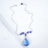 Vintage Art Deco Blue Crystal Lavalier Necklace by Art Deco Era - Vintage Meet Modern Vintage Jewelry - Chicago, Illinois - #oldhollywoodglamour #vintagemeetmodern #designervintage #jewelrybox #antiquejewelry #vintagejewelry