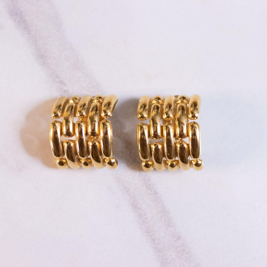 Vintage Givenchy Couture Chunky Gold Chain Earrings by Givenchy - Vintage Meet Modern Vintage Jewelry - Chicago, Illinois - #oldhollywoodglamour #vintagemeetmodern #designervintage #jewelrybox #antiquejewelry #vintagejewelry