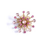 Vintage Pink Moonglow and Pink Rhinestones Pinwheel Brooch by Unsigned Beauty - Vintage Meet Modern Vintage Jewelry - Chicago, Illinois - #oldhollywoodglamour #vintagemeetmodern #designervintage #jewelrybox #antiquejewelry #vintagejewelry